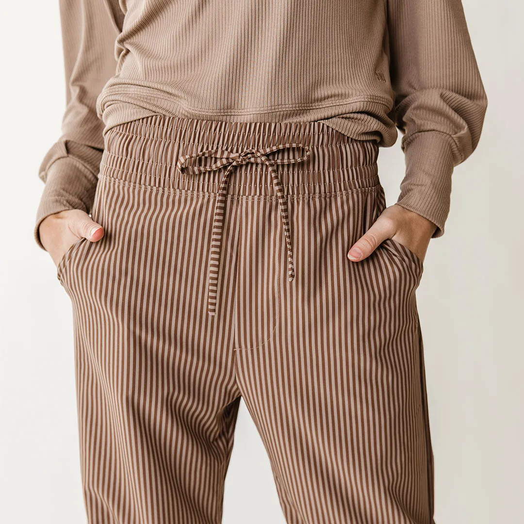 Audrey Trouser, Cinnamon Stripe