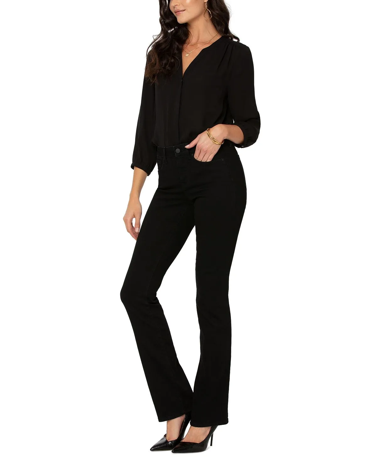 Barbara jeans with belly adjustment NYDJ, black