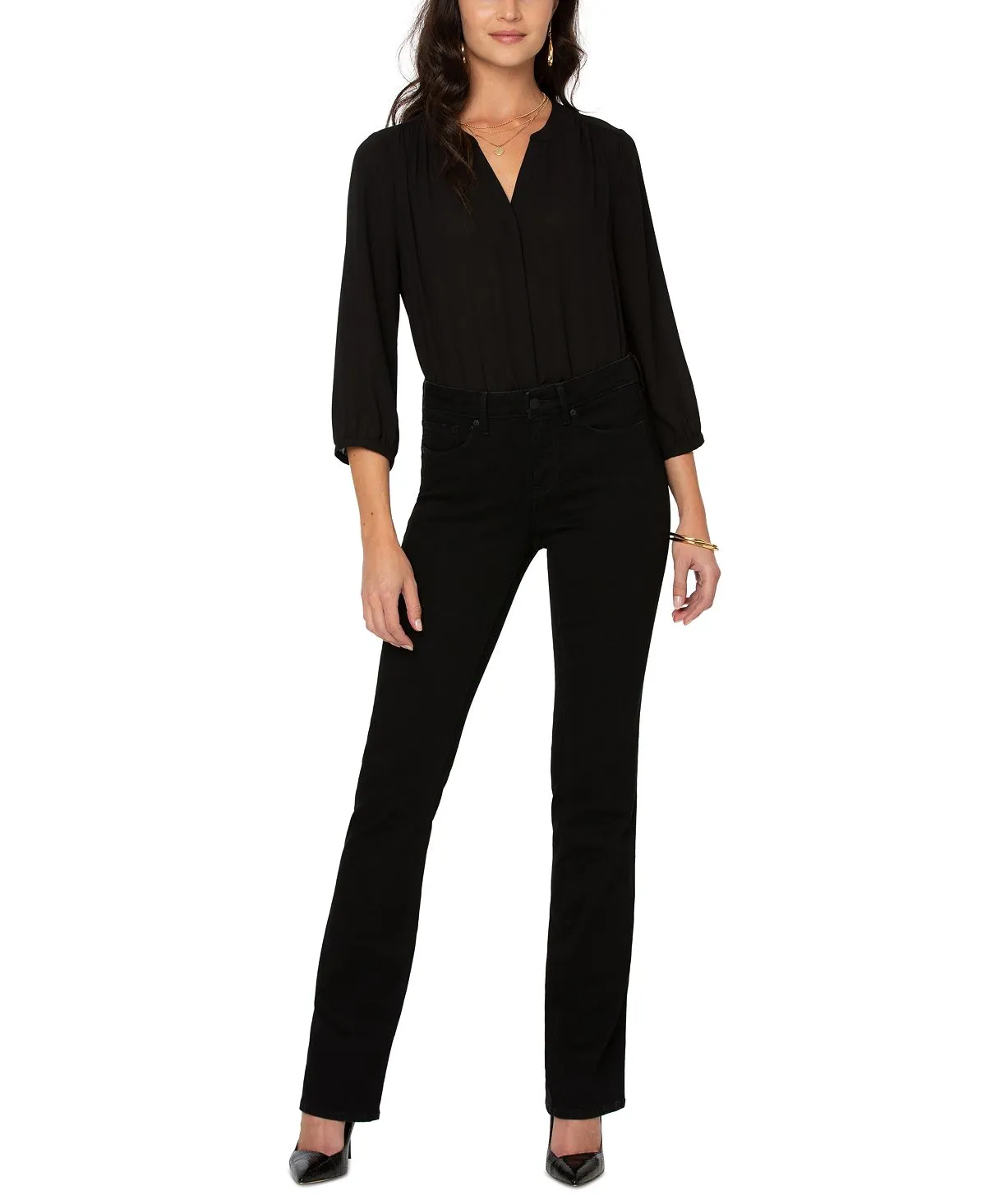 Barbara jeans with belly adjustment NYDJ, black