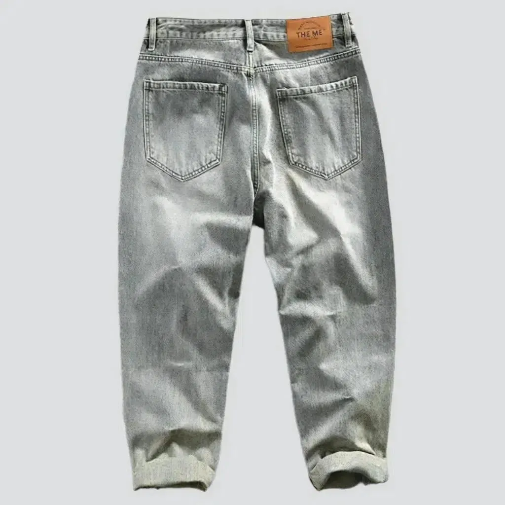 Bleached men's jeans