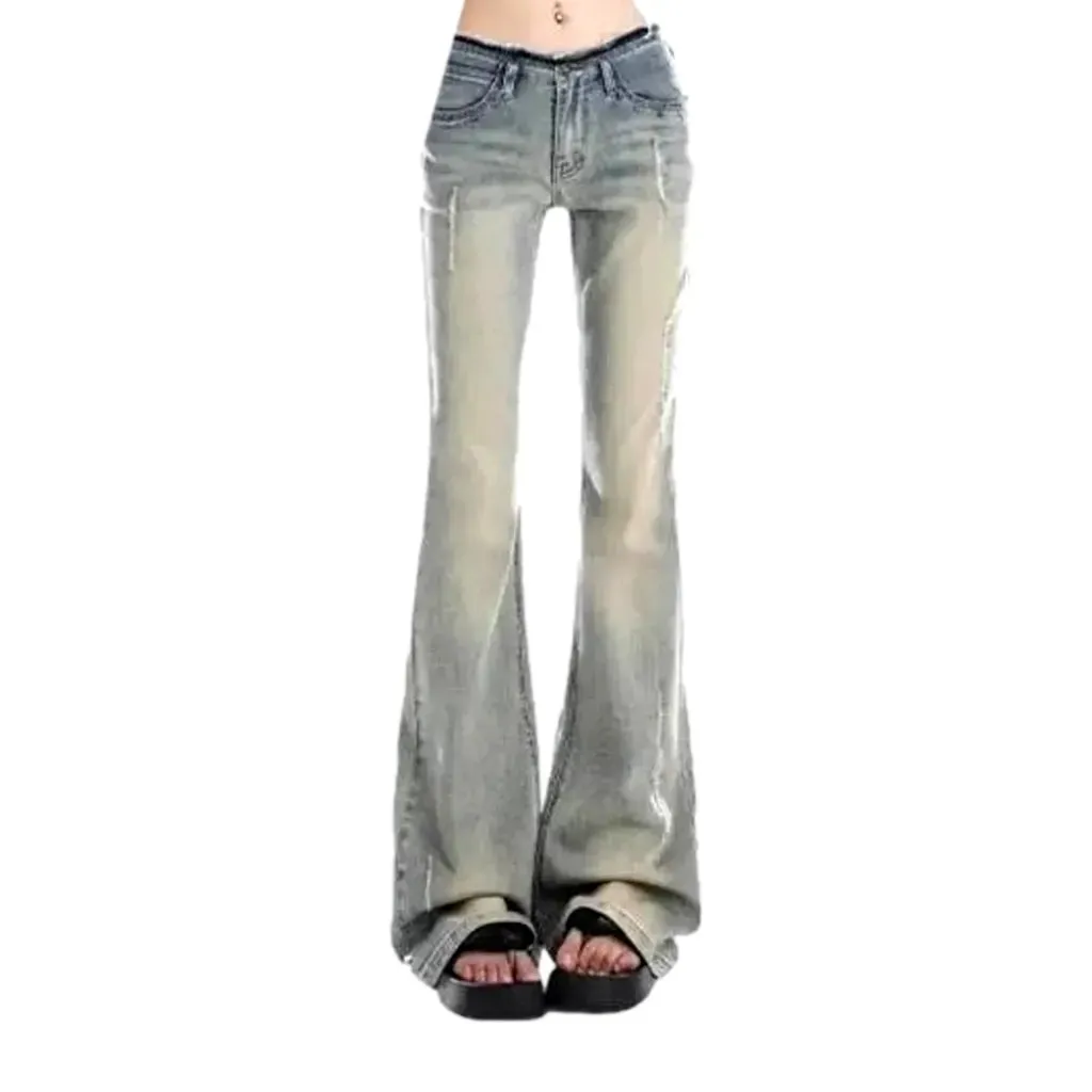 Boho style polished jeans for ladies