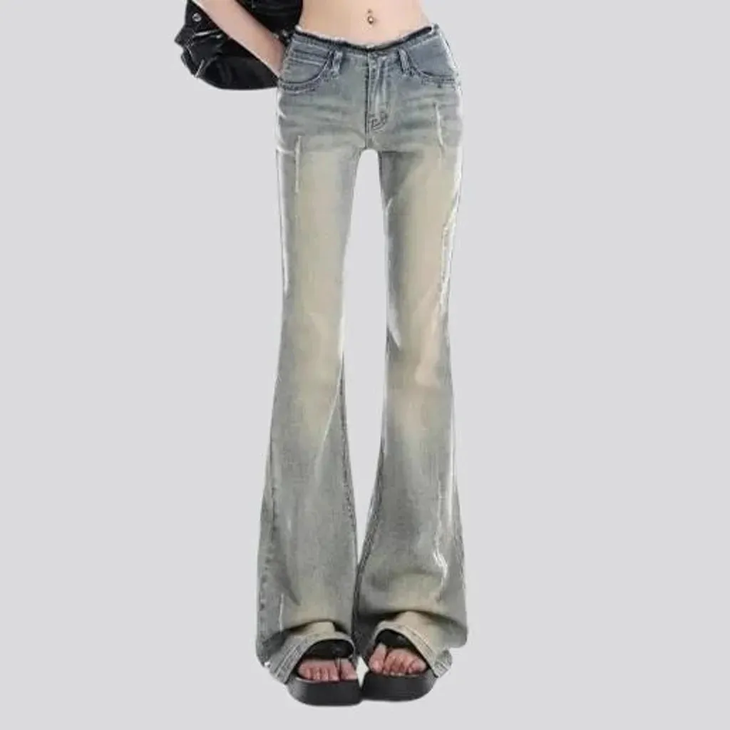 Boho style polished jeans for ladies