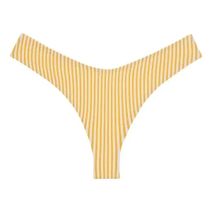 Canary Stripe Lulu (zig Zag Stitch) Bikini Bottom