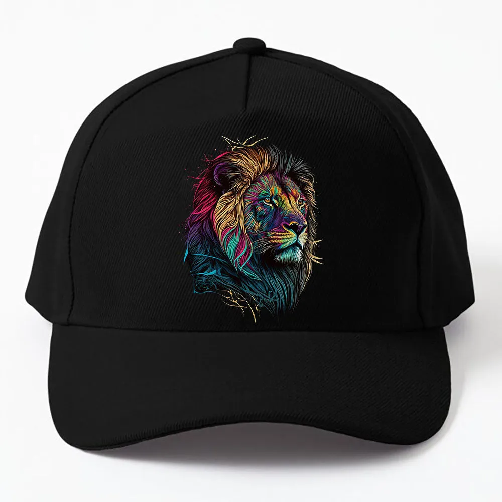 Colorful Lion Eye Catching Cap