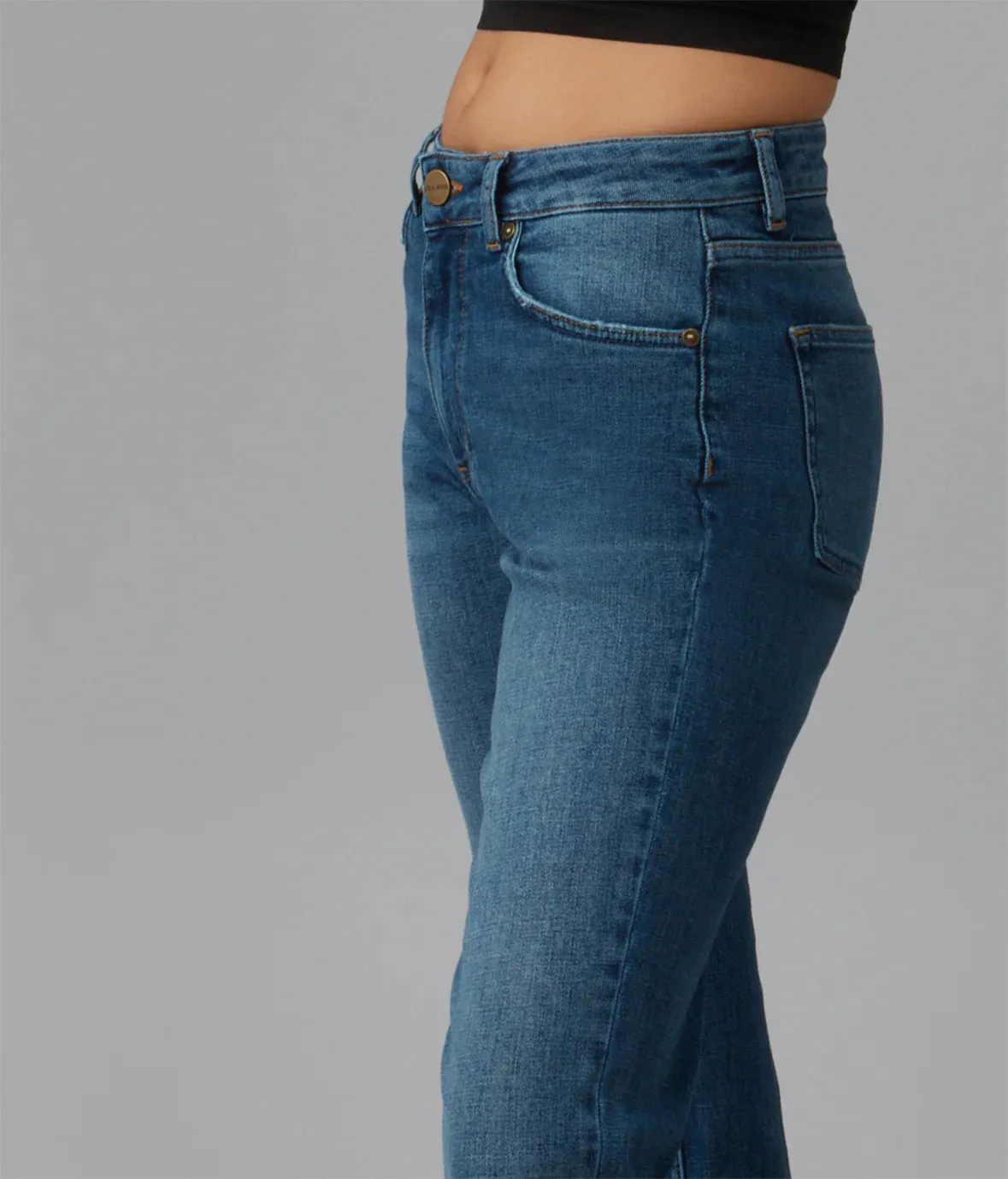 Denver High Rise Straight Jeans