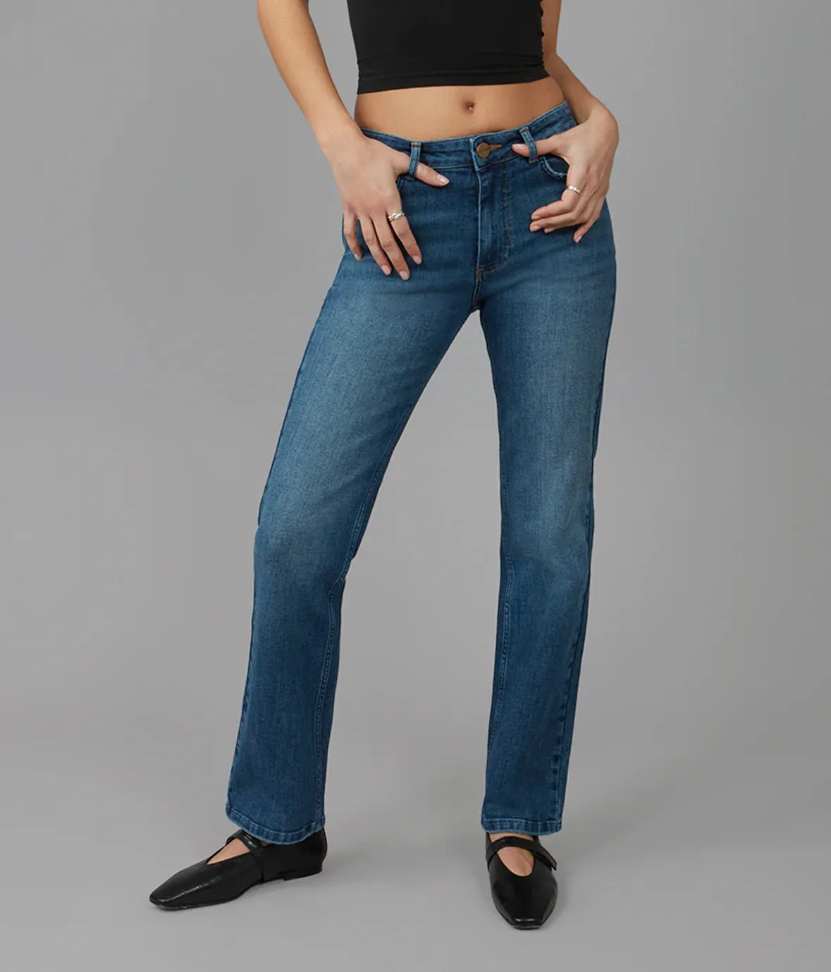 Denver High Rise Straight Jeans