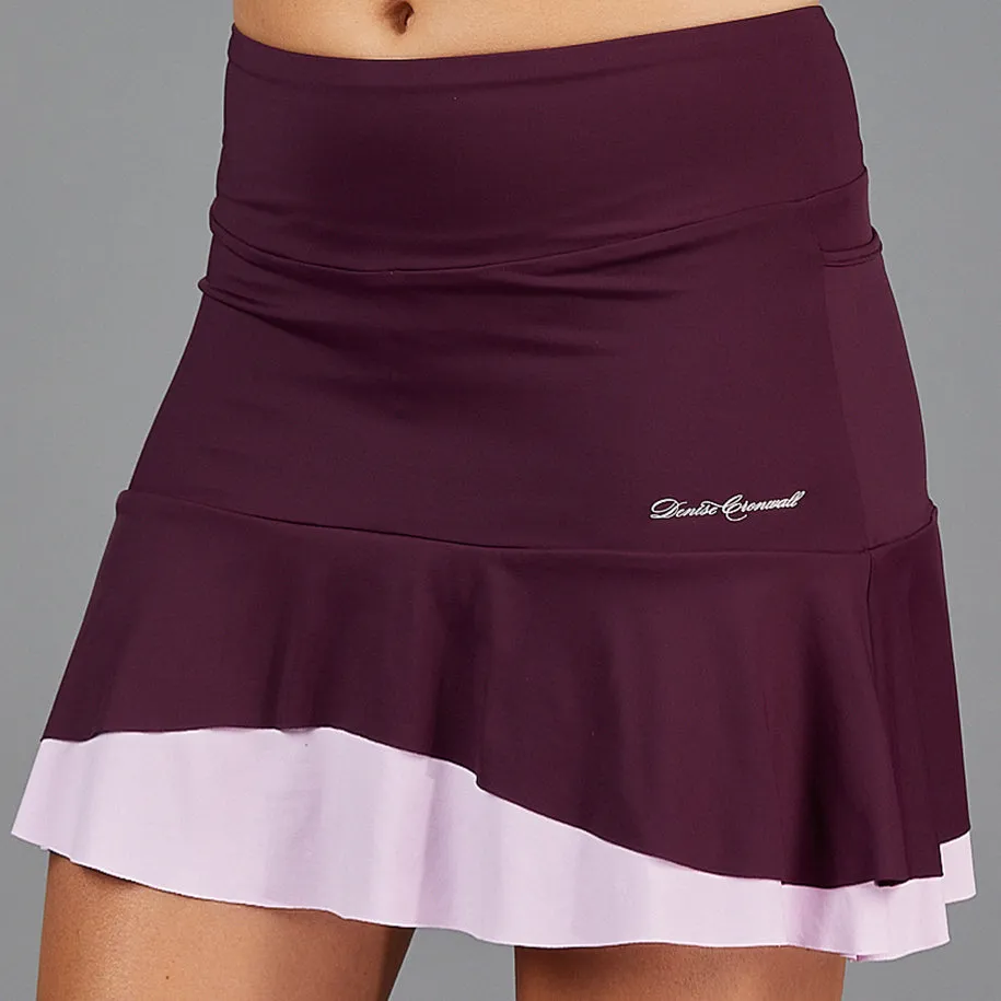 Djali Two Tier 16.5" Skort (wine)