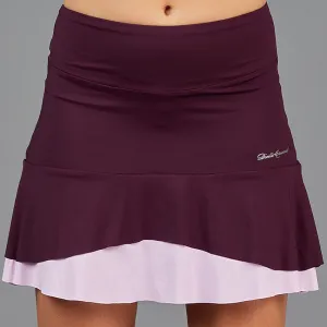 Djali Two Tier 16.5" Skort (wine)