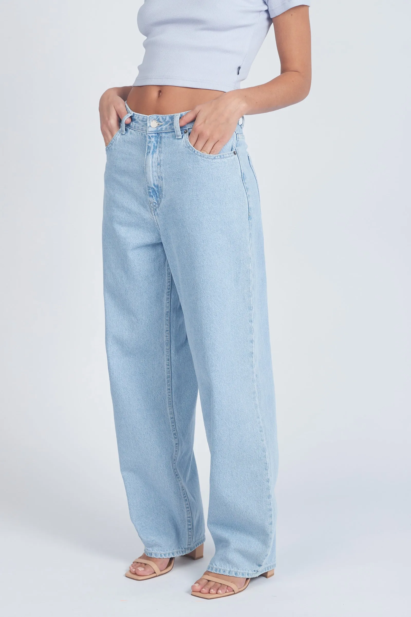 Donna Baggy Jeans - Pebble Superlight Retro