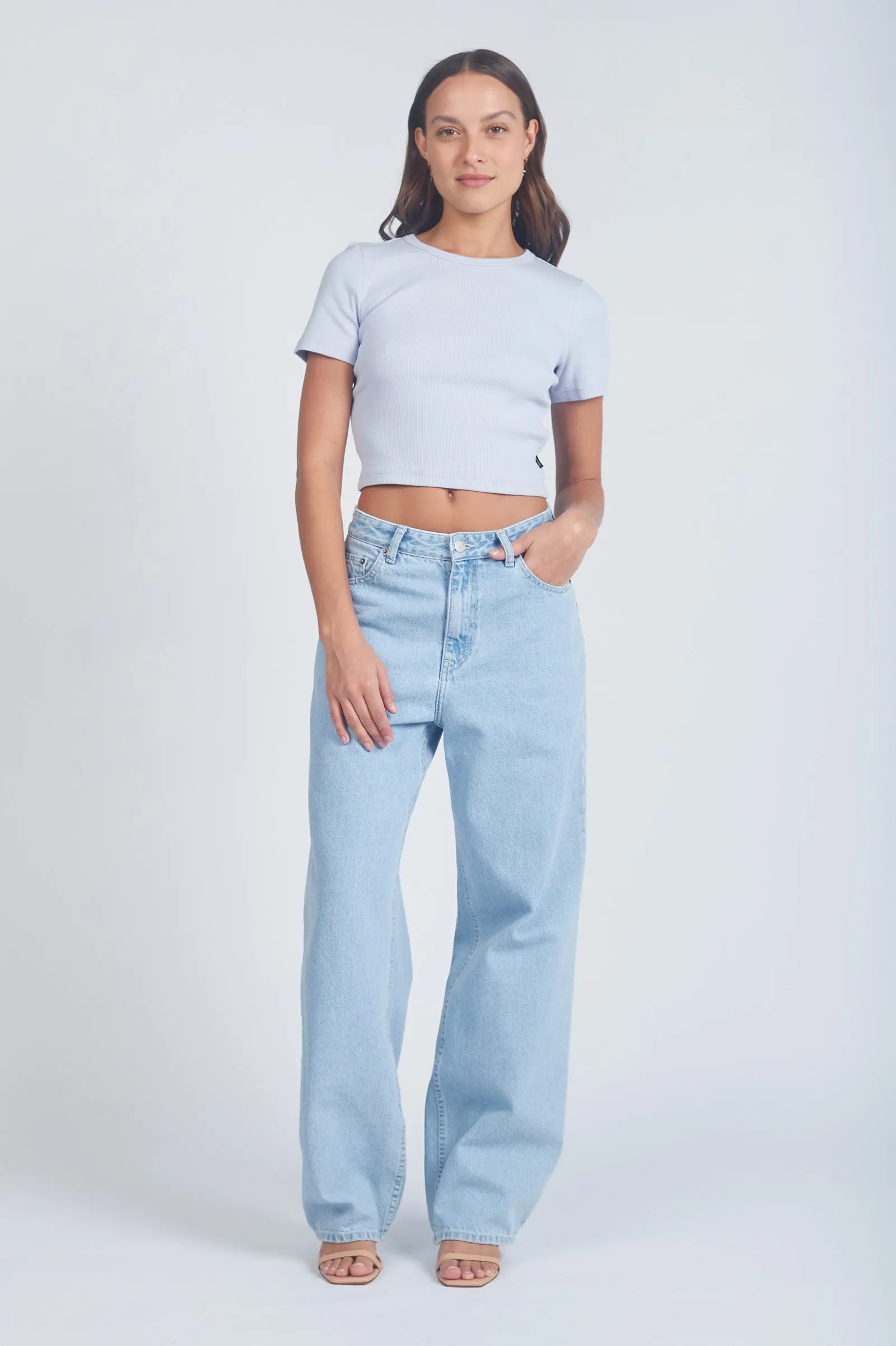 Donna Baggy Jeans - Pebble Superlight Retro