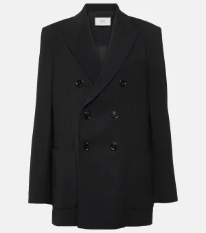 Double-breasted jacket Ami Paris, black