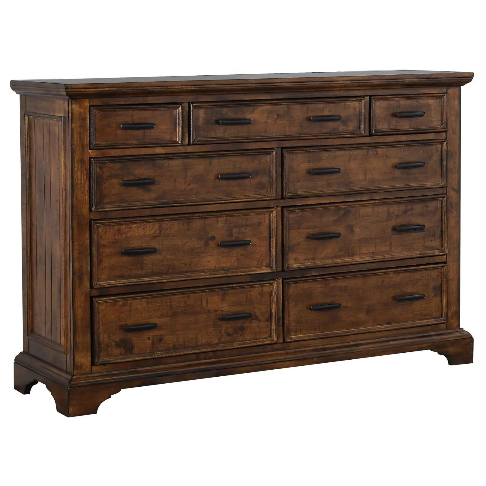 Elk Grove Rustic Nine Drawer Dresser