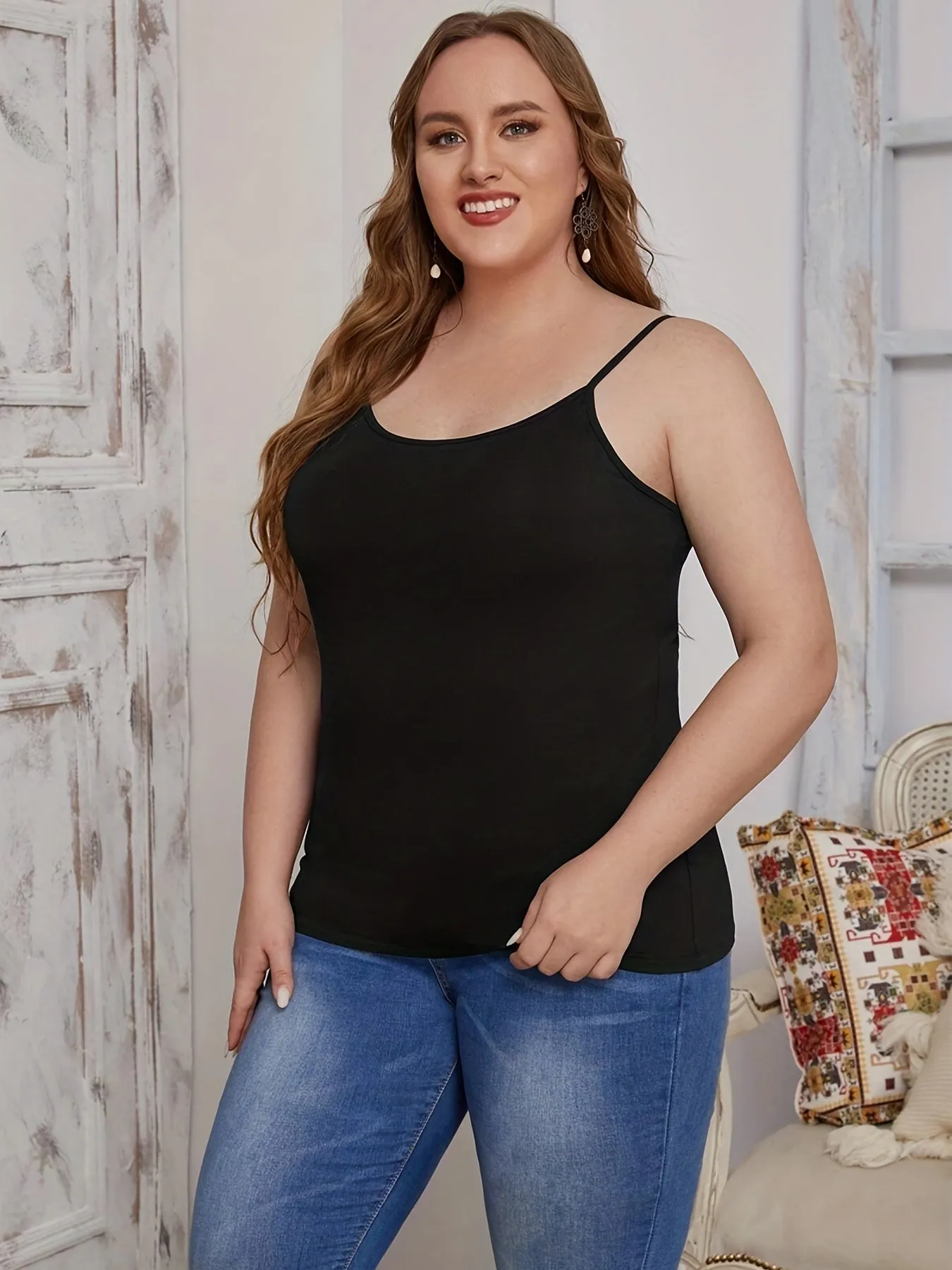 Essential Plus Size Cami Set 3 Pack Classic Style