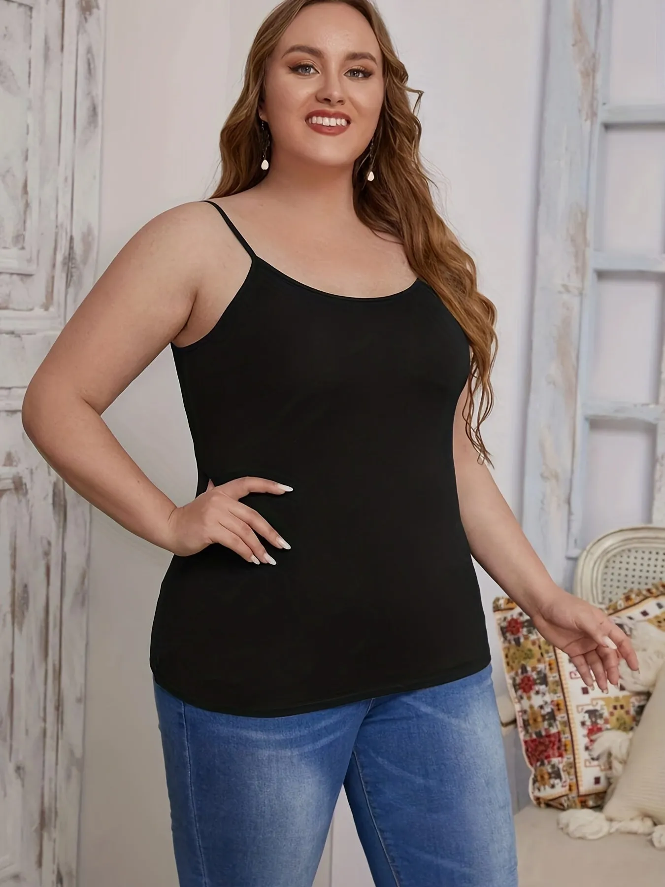 Essential Plus Size Cami Set 3 Pack Classic Style