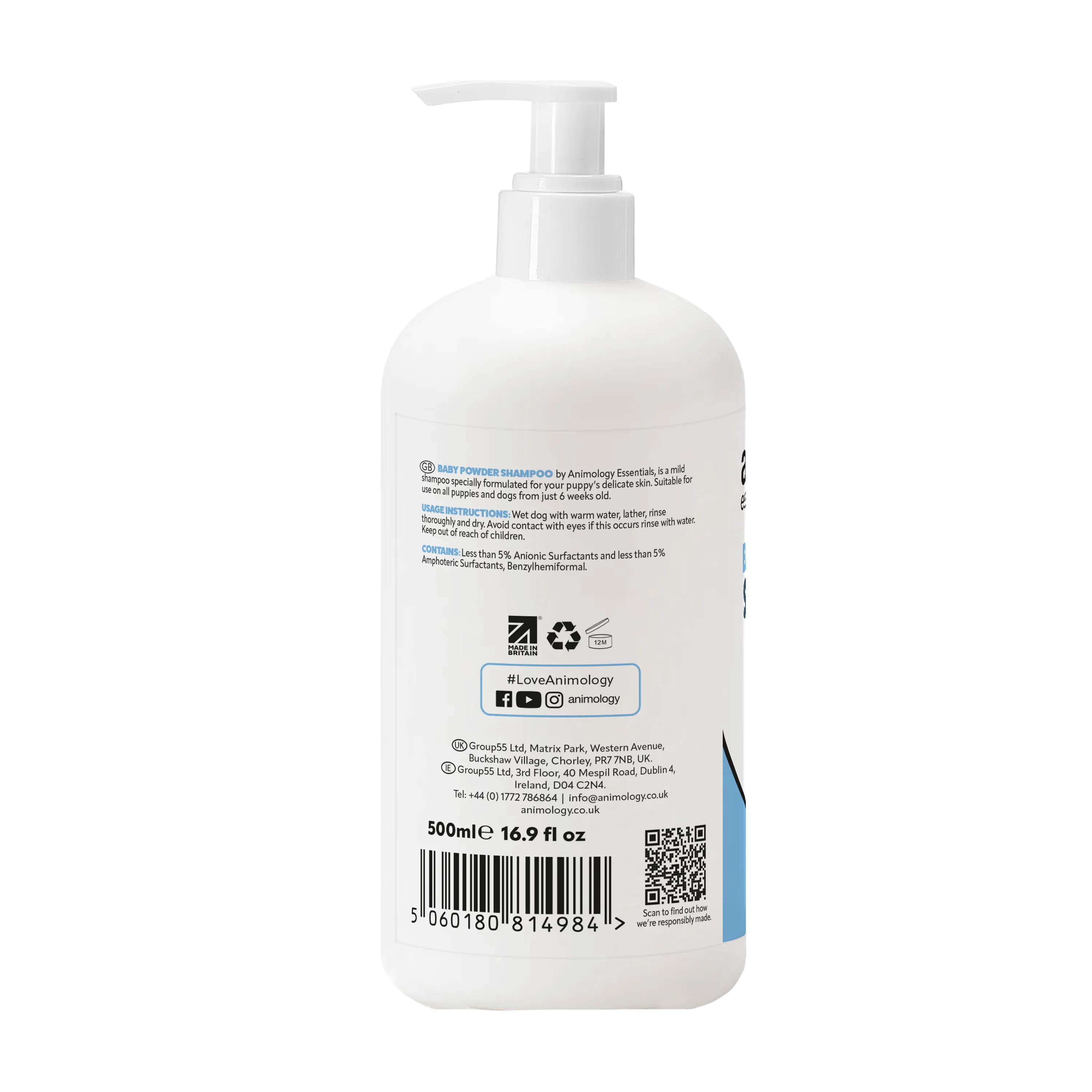 Essentials Baby Powder Shampoo 500ml