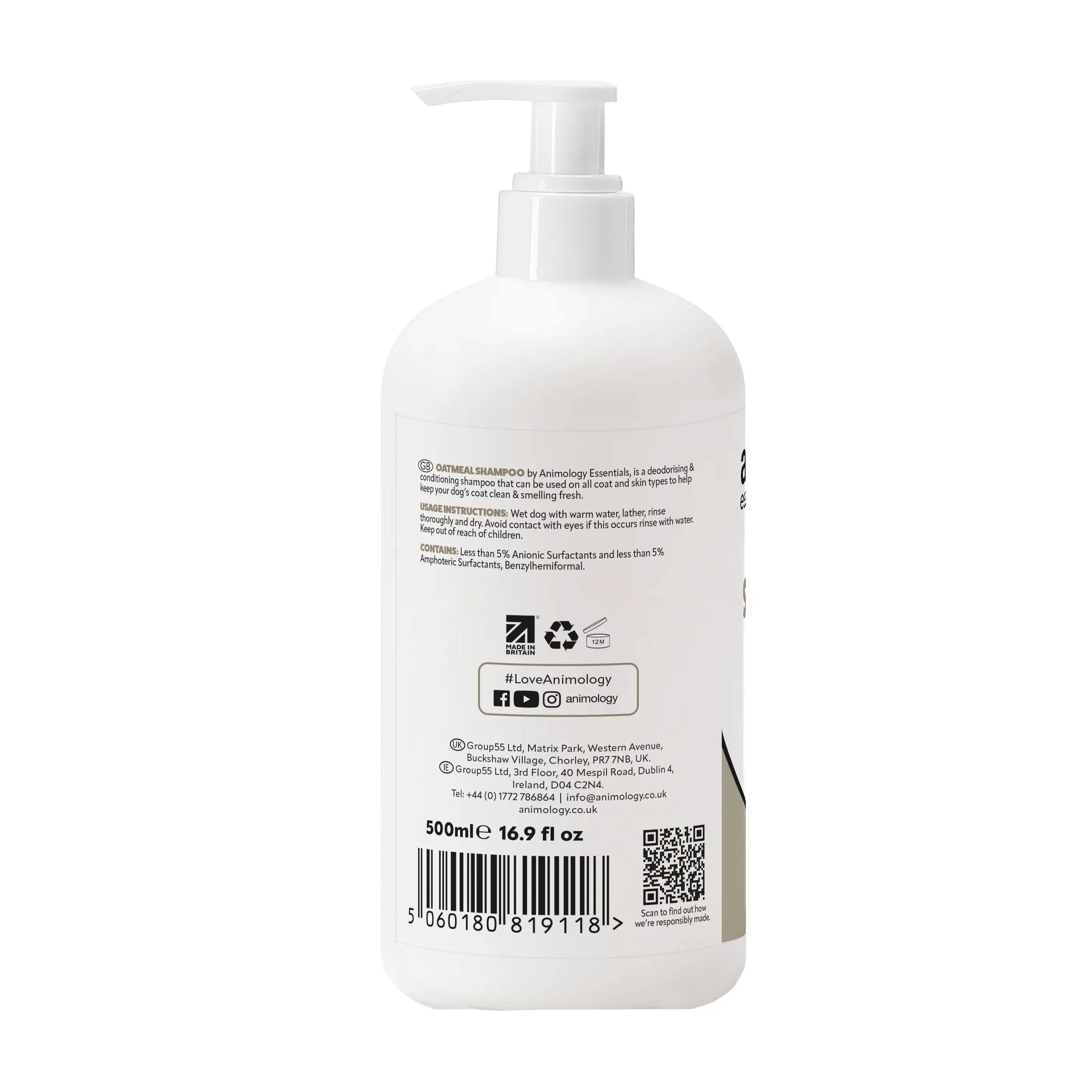 Essentials Oatmeal Shampoo 500ml