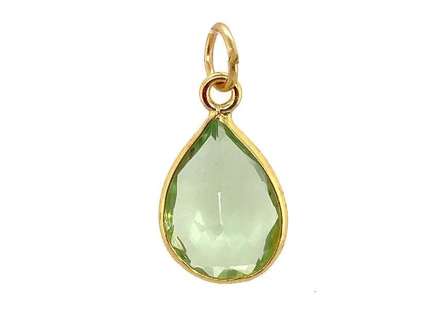 Eye Catching Teardrop | Green Quartz