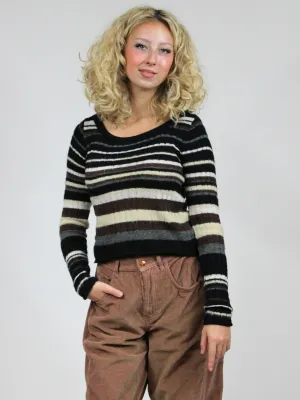 Free People Lumen Stripe Pullover Sweater