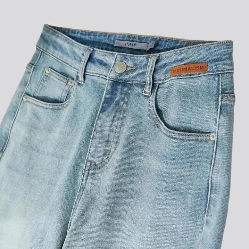 High-waist mom jeans
 for women