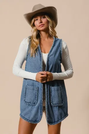 Indigo Aura Denim Vest