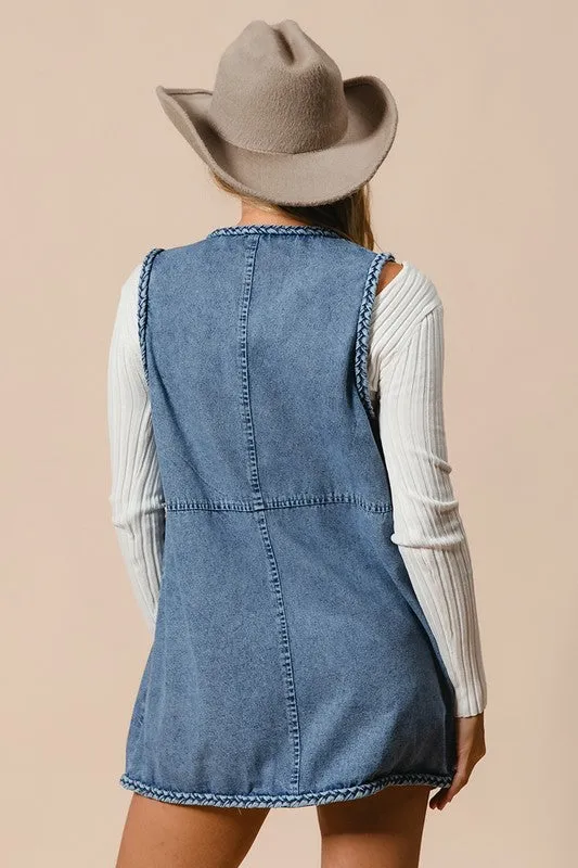 Indigo Aura Denim Vest