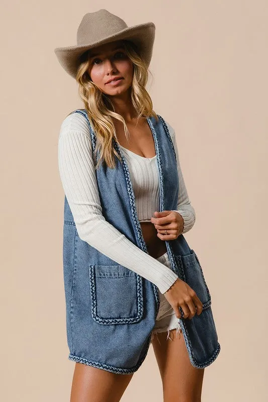 Indigo Aura Denim Vest