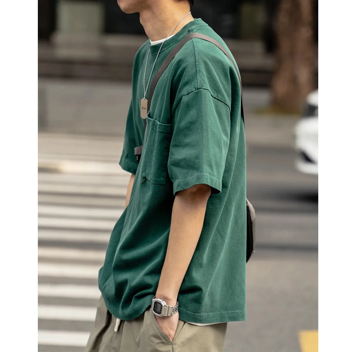 Japanese Streetwear Casual T-Shirt Men Clothing - Trendy Tops