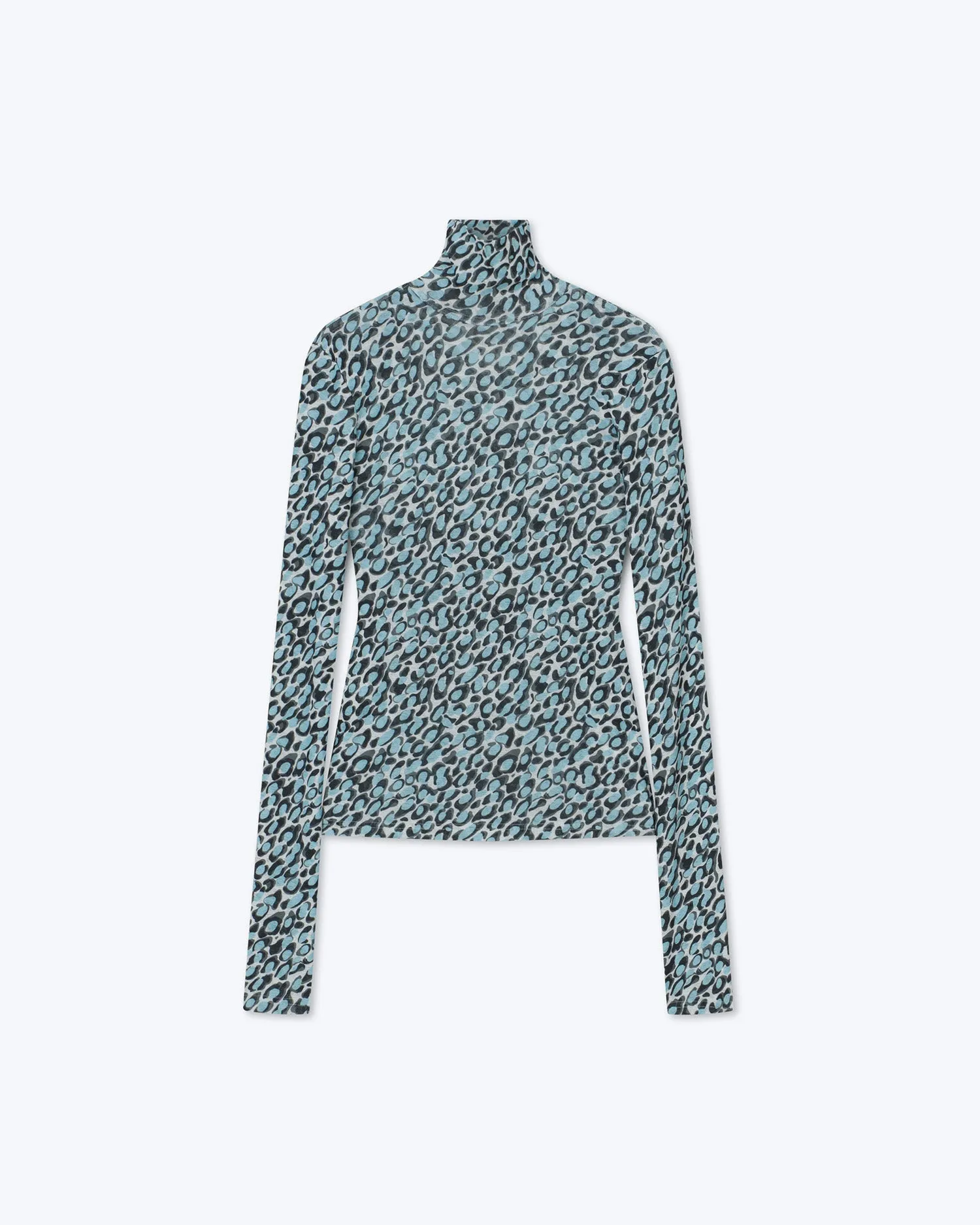 Josa - Sale Mesh Roll Neck - Ocelot Sky Blue