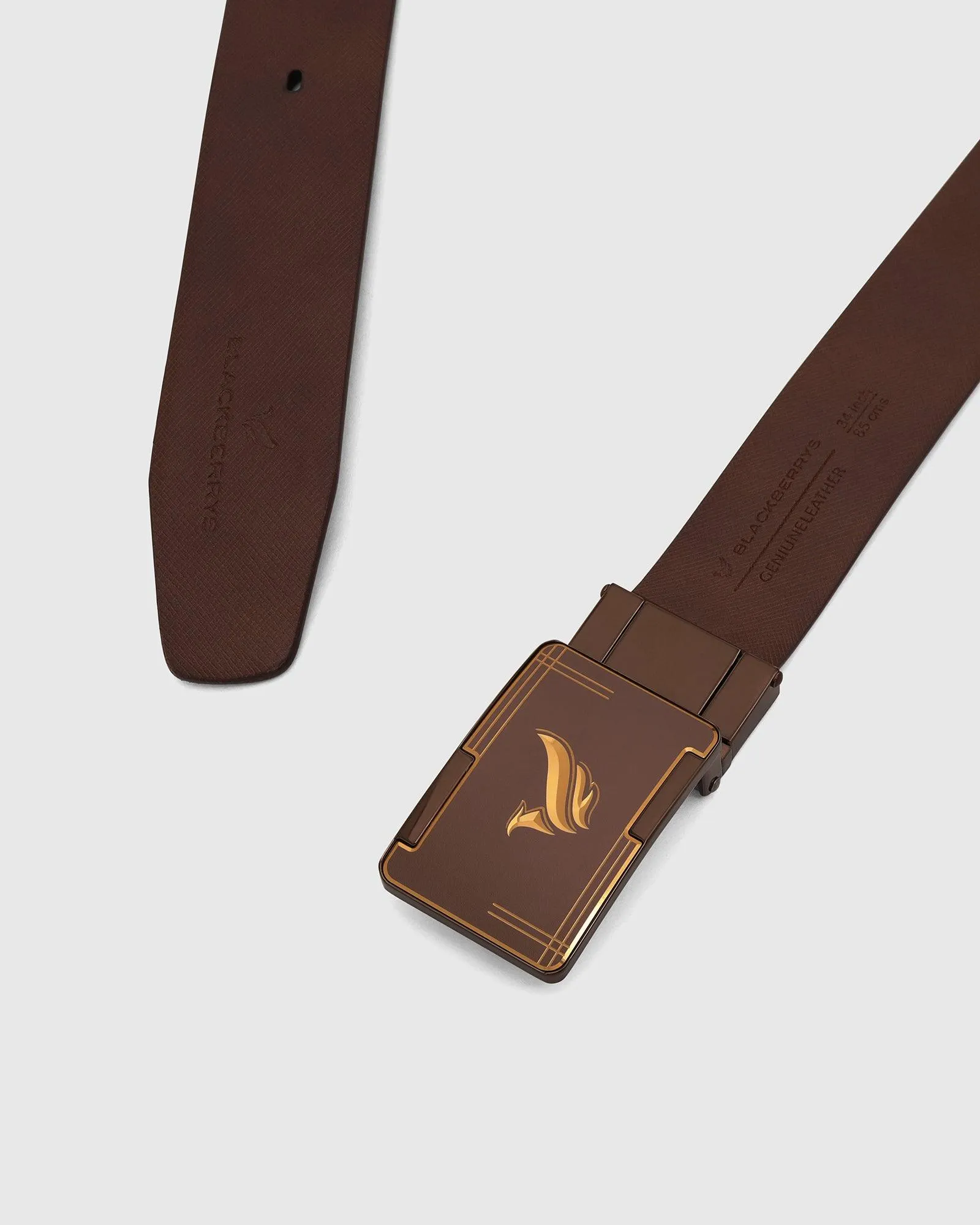 Leather Reversible Brown & Tan Solid Belt - Ulron