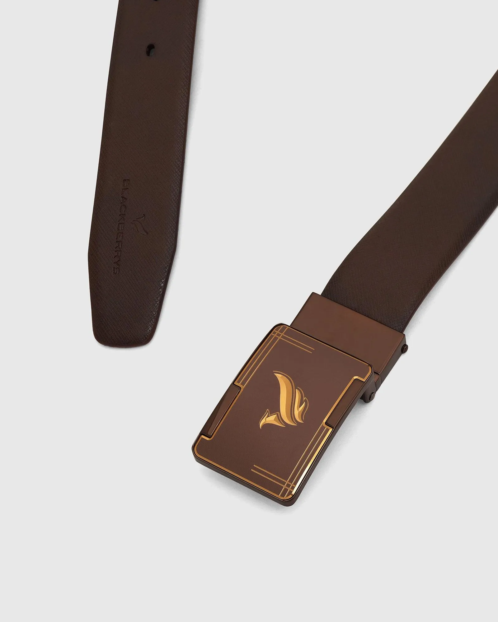 Leather Reversible Brown & Tan Solid Belt - Ulron