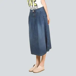 Long bubble skirt for women