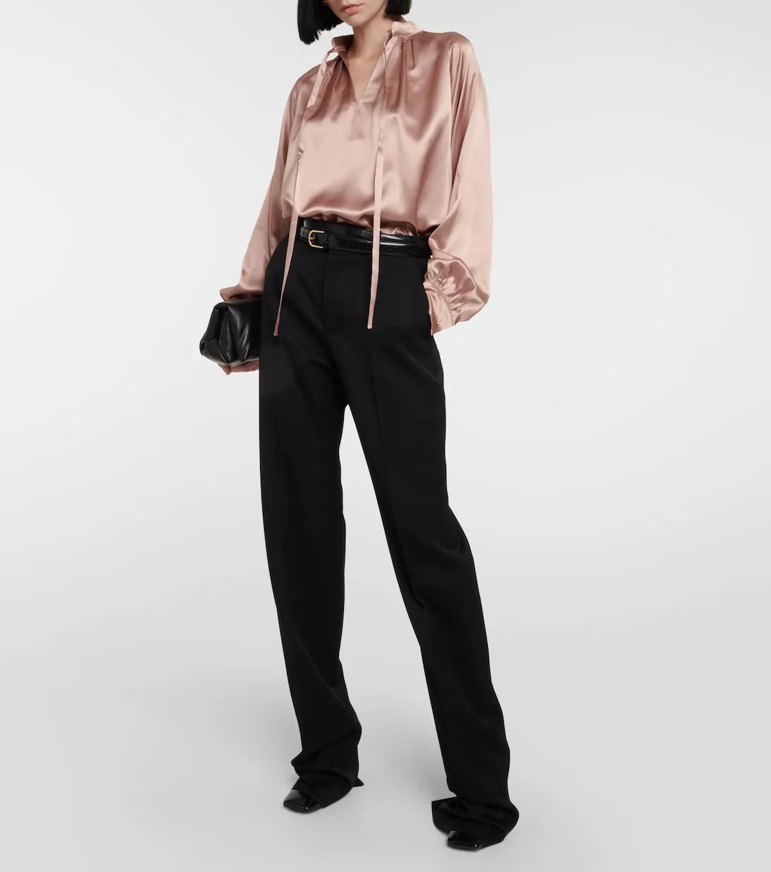 Max Mara silk satin tamigi blouse, pink