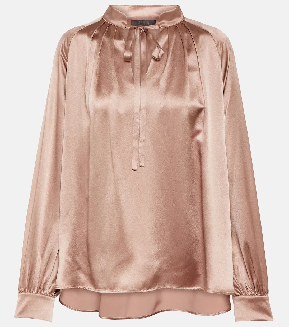 Max Mara silk satin tamigi blouse, pink