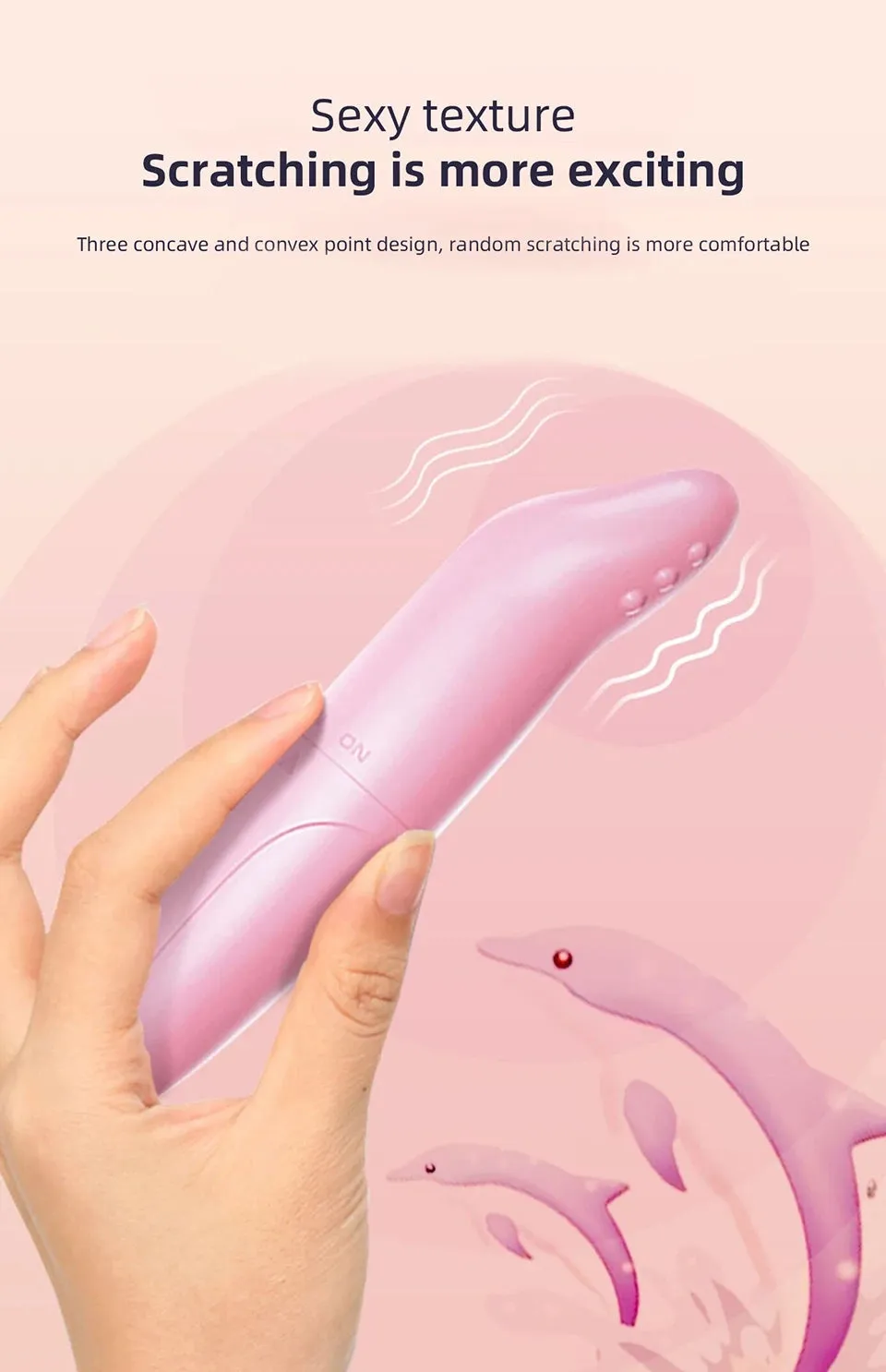 Mini Dolphin Small Vibrator for Women - Thrusting Vibrating Budget Friendly