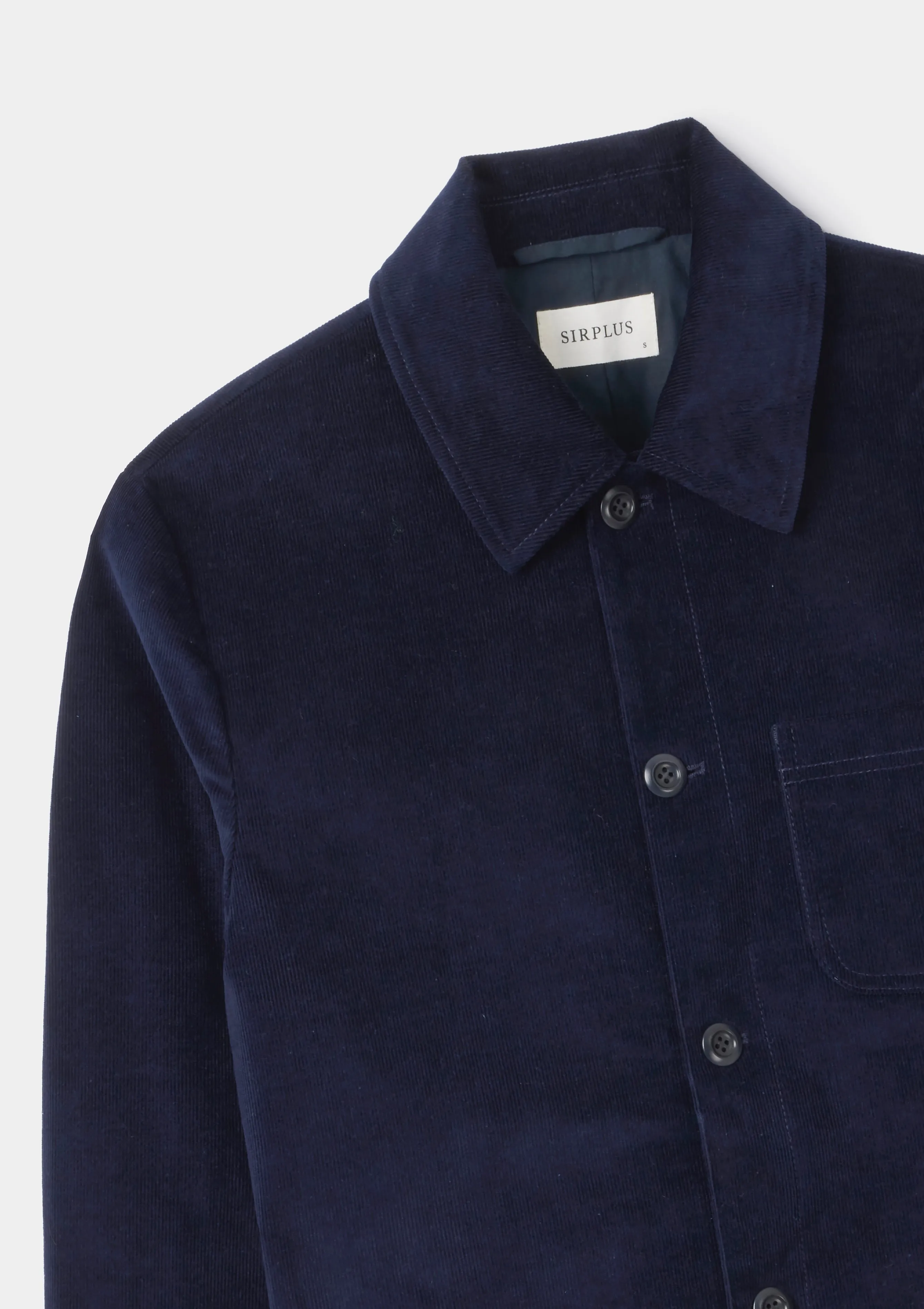 Navy Cotton Pincord Chore Jacket