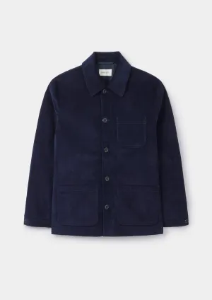 Navy Cotton Pincord Chore Jacket