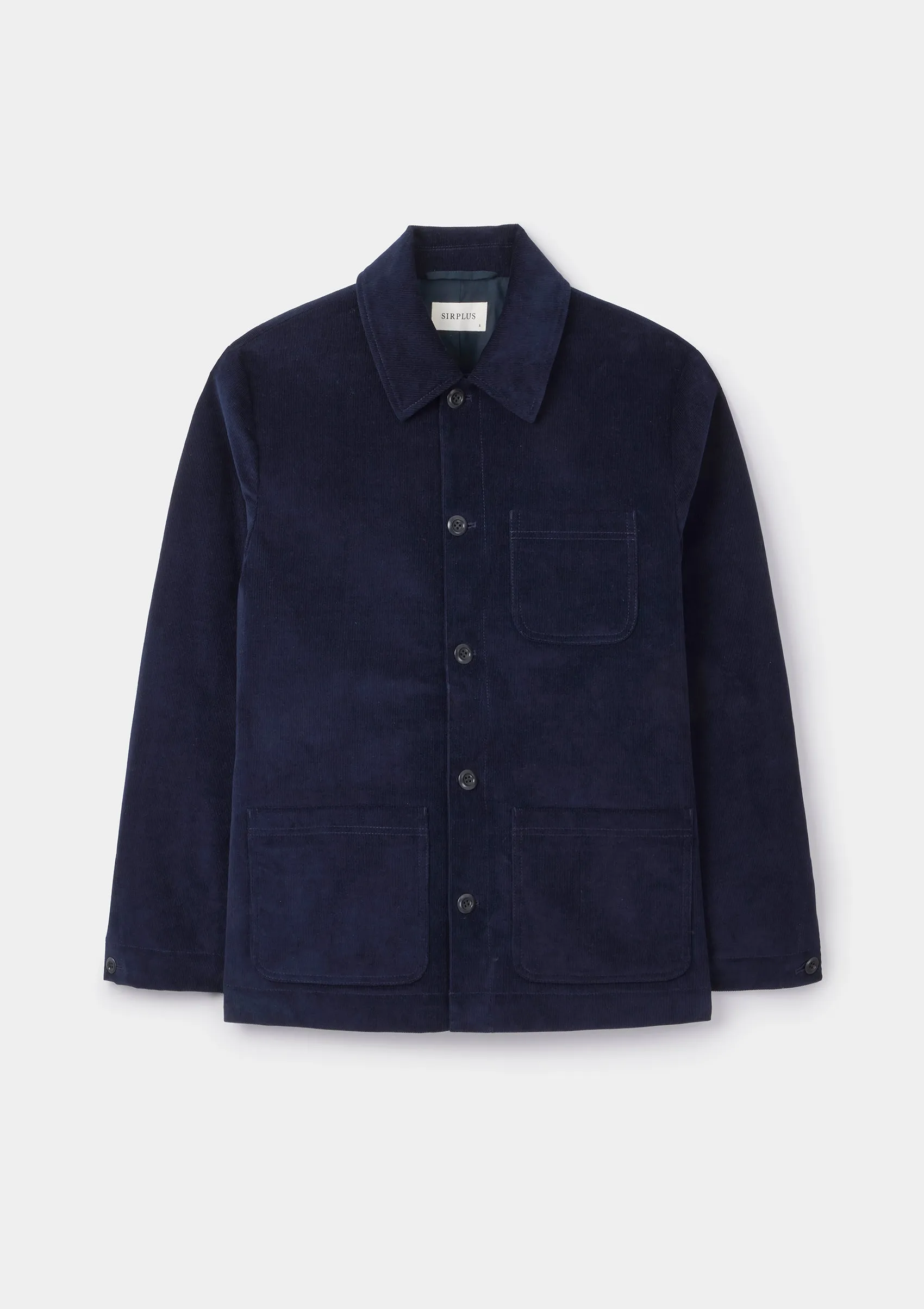 Navy Cotton Pincord Chore Jacket