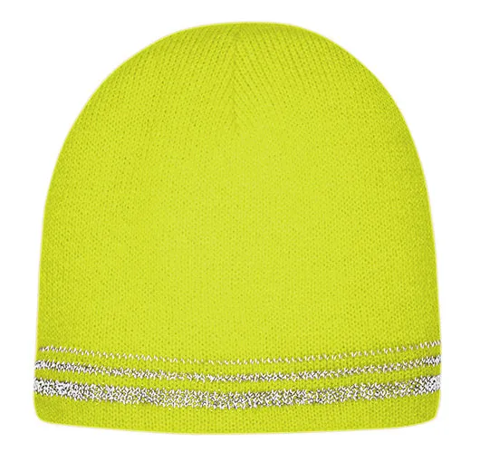 NEW! Fleece Lined Knit Reflective Beanie