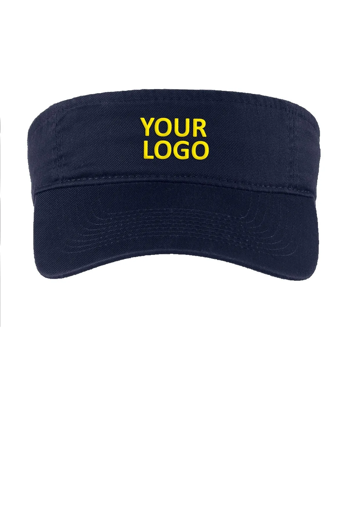 Port & Company Fashion Custom Visors, Navy