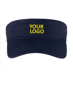 Port & Company Fashion Custom Visors, Navy