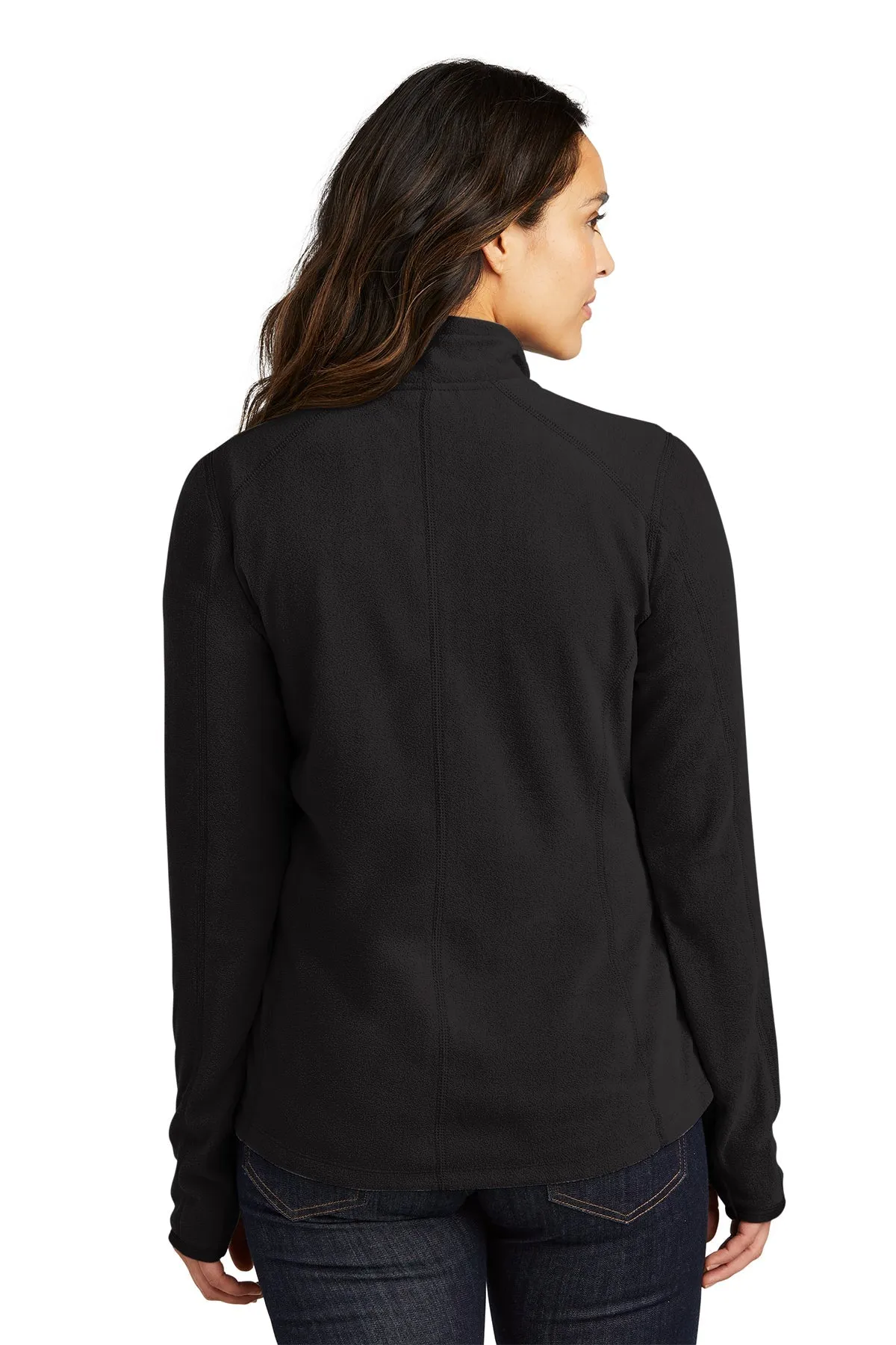 Port Authority Ladies Microfleece 1/2-Zip Customized Pullovers, Black