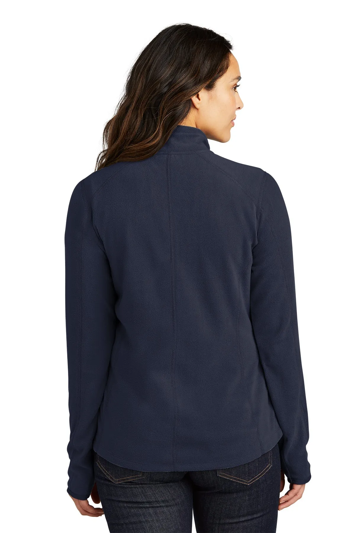 Port Authority Ladies Microfleece 1/2-Zip Customized Pullovers, True Navy