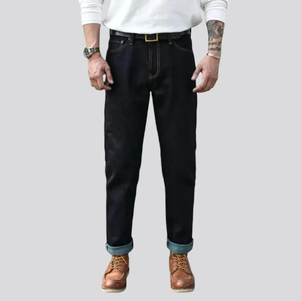 Rainbow-cast men's selvedge jeans