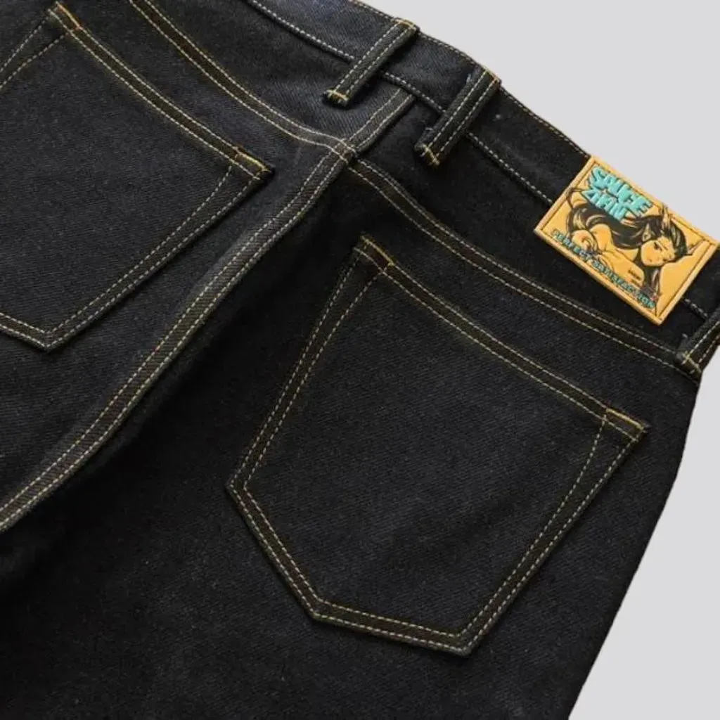 Rainbow-cast men's selvedge jeans