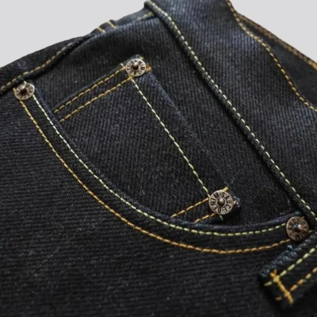 Rainbow-cast men's selvedge jeans