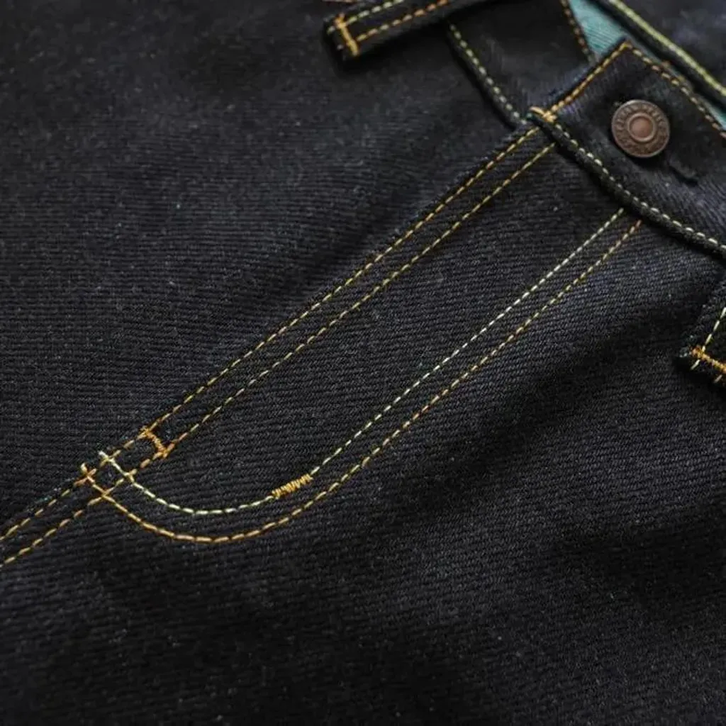 Rainbow-cast men's selvedge jeans