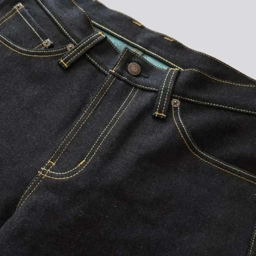 Rainbow-cast men's selvedge jeans