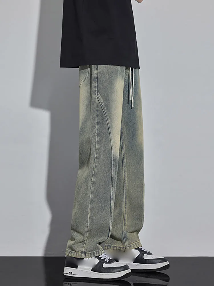 Retro Drawstring Jeans