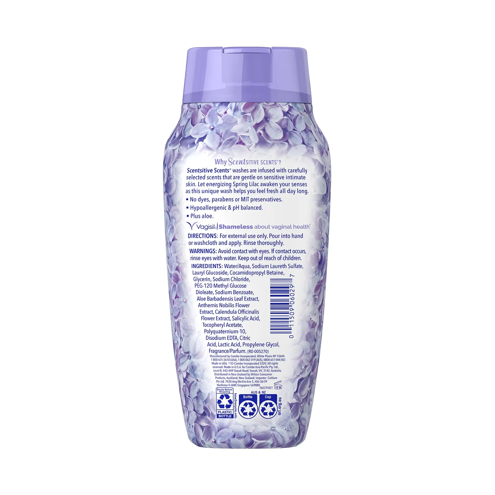 Scentsitive Scents Daily Intimate Wash Spring Lilac 354ml