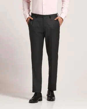 Slim Comfort B-95 Formal Charcoal Textured Trouser - Vegas